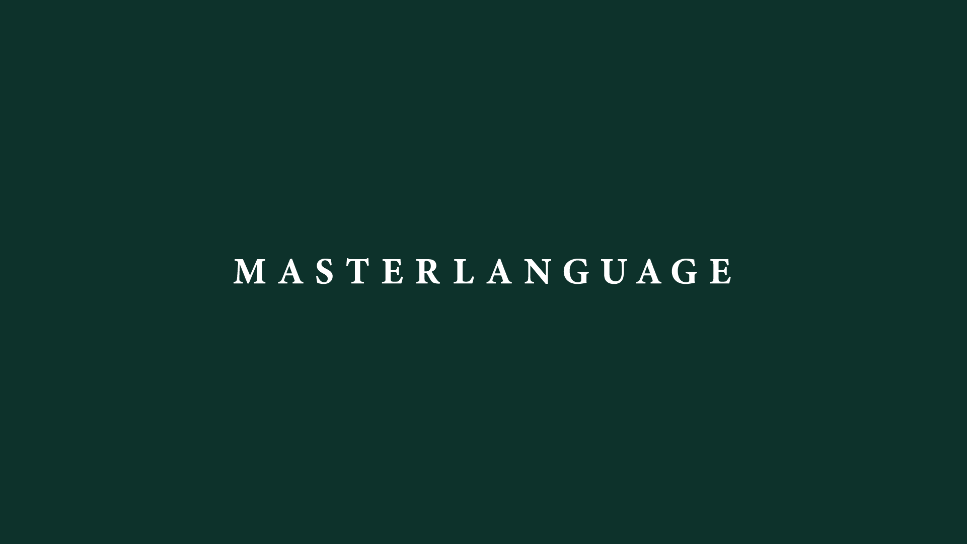 Masterlanguage