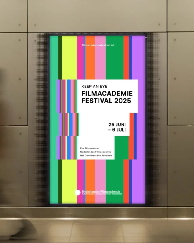 Film Academie Festival, the graduation show of class 2025 of the Amsterdam @filmacademie is taking place at this very moment at @eye_film and @hetdocumentairepaviljoen. Congratulations everybody. Go see those films!

#futureoffilm #dutchfilm #identitydesign #graphicdesign #motiondesign #filmacademie #eyefilmmuseum #amsterdamsehogeschoolvoordekunsten #masteroffilm